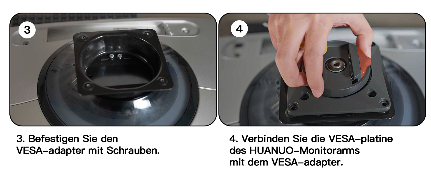 Кріплення для монітора HUANUO для Ultrawide екранів до 49 дюймів, 18 кг, регульований кронштейн, VESA 100x100mm, без RGB підсвітки