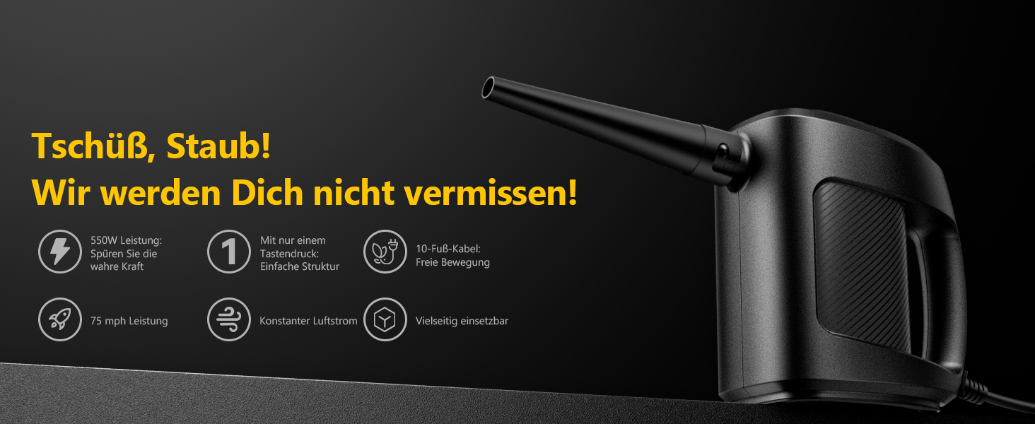 Електричний пилосос для пилу 150000 RPM - YJS350W-1. Потужний безщітковий мотор, металевий корпус