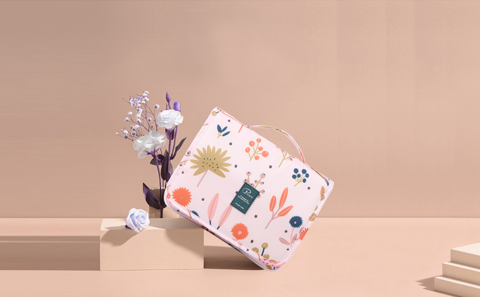 Жіноча сумочка для туалетних аксесуарів Lychii, рожева. Органайзер для подорожей, валіза та ручної поклажі