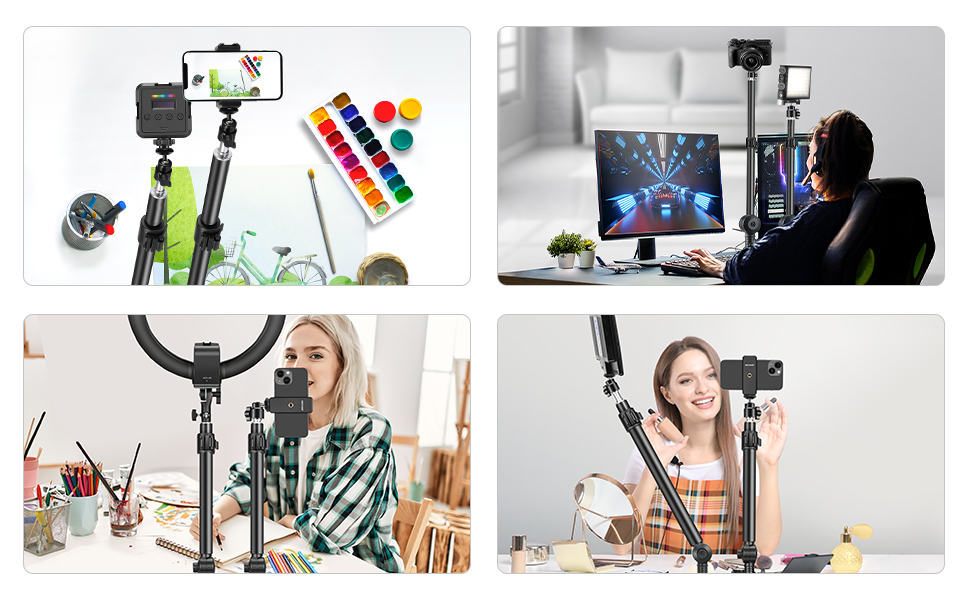 Тримач для камери NEEWER TL283 (ST-DB3560) – штатив для столу, мікрофонний важіль, підставка для DSLR, веб-камери, телефону, Ring Light