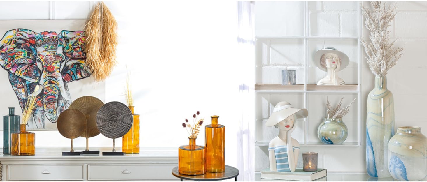 Ваза декоративна Gilde Glas Dekovase XL – Дизайнерська ваза для дому, 47.5 см