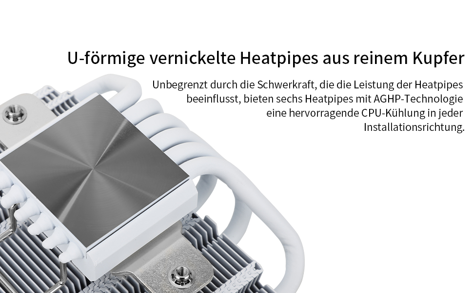 Thermalright AXP120-X67 White ARGB: Низькопрофільний кулер для CPU з 6 тепловими трубками, PWM вентилятор, підтримка AM4/LGA 1700/1150