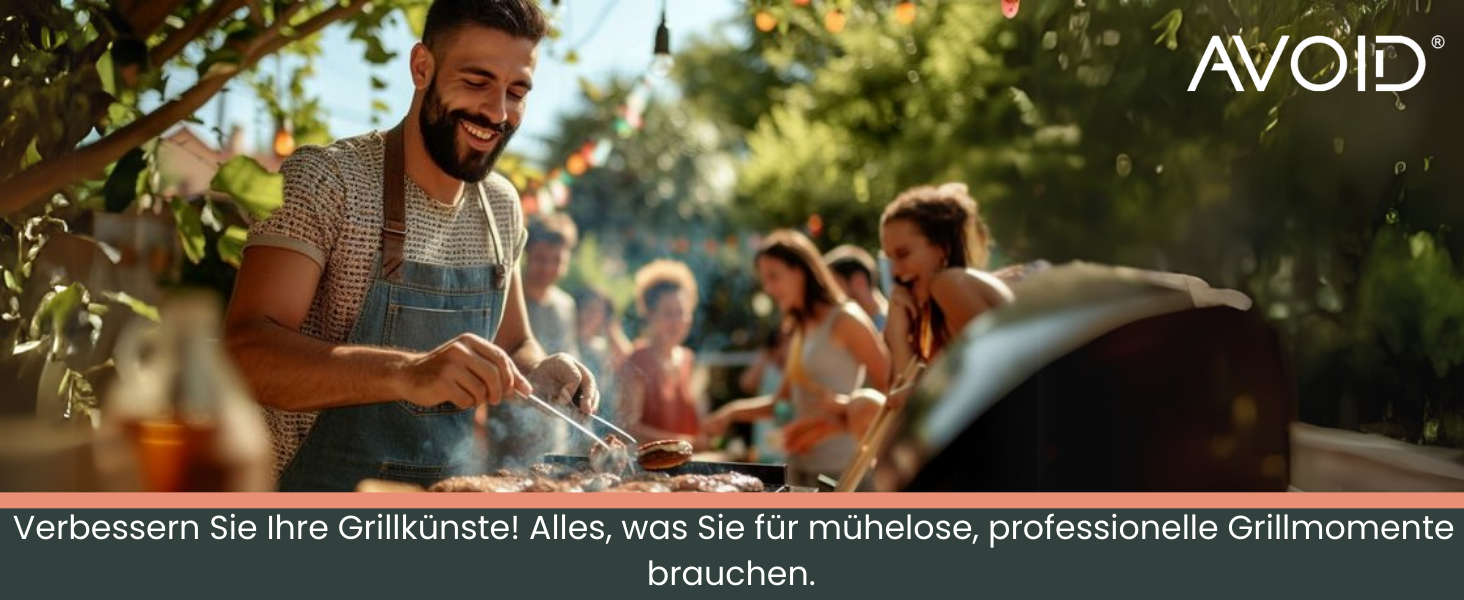 Набір для гриля AVOID - 28 предметів. Якісний набір аксесуарів для гриля з нержавіючої сталі. Ідеальний подарунок для чоловіків, татуся. Комплект для барбекю.