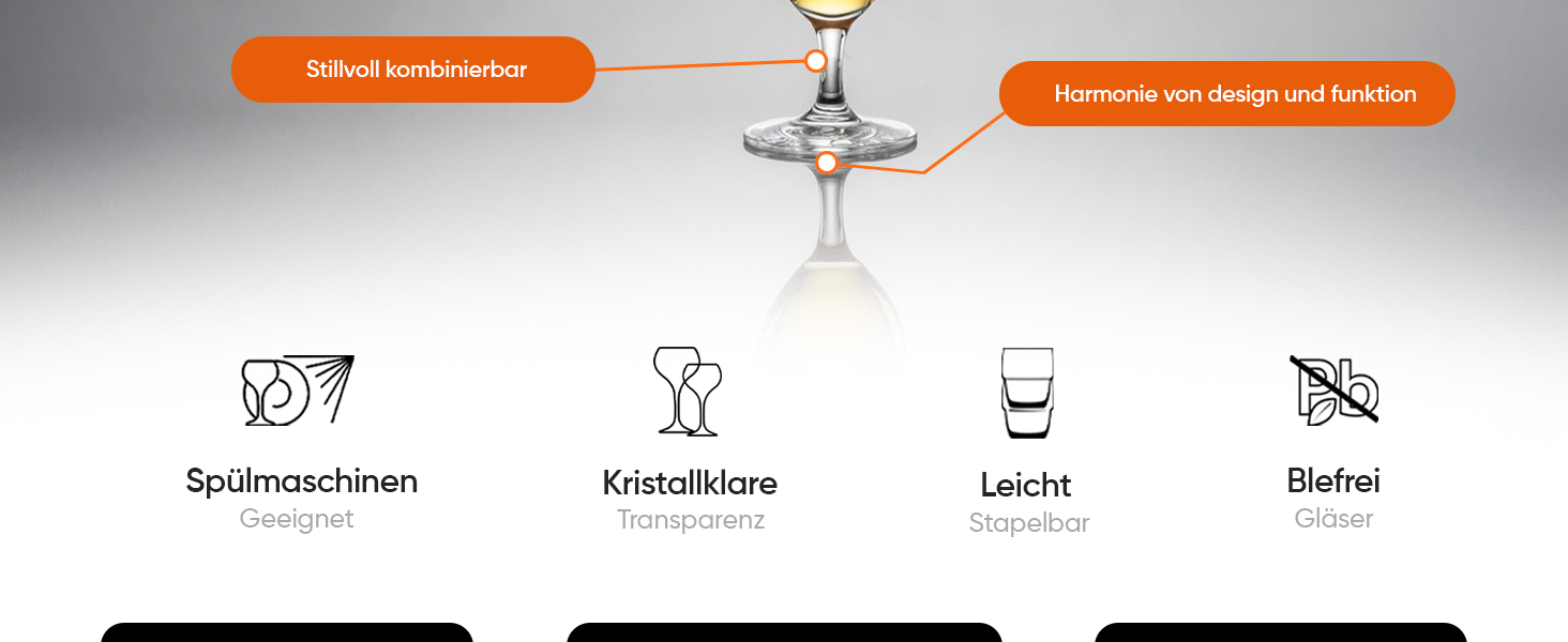 Набір келихів для пива NORDIC SCHILLER Luxus 6 шт, 400 мл, без свинцю - келихи для крафтового пива, IPA, бельгійського пива