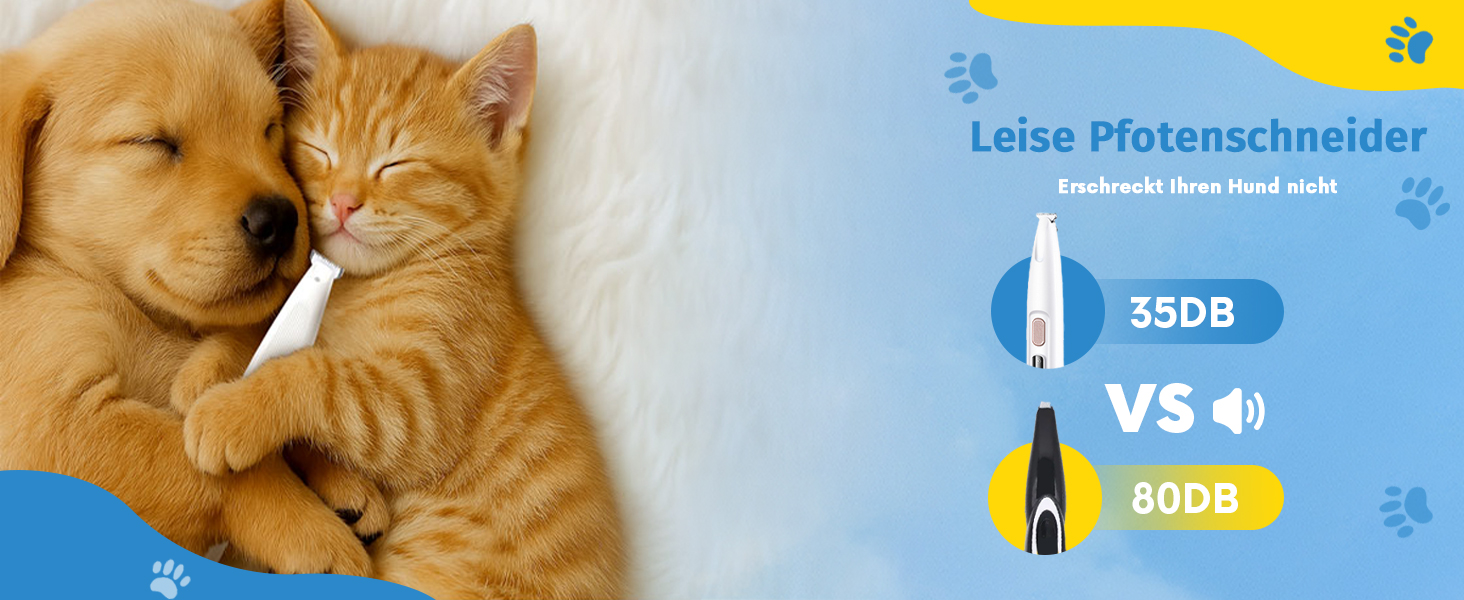 Триммер для собак Paw Trim Pro: безшумна обрізка подушечок лап з LED-підсвічуванням