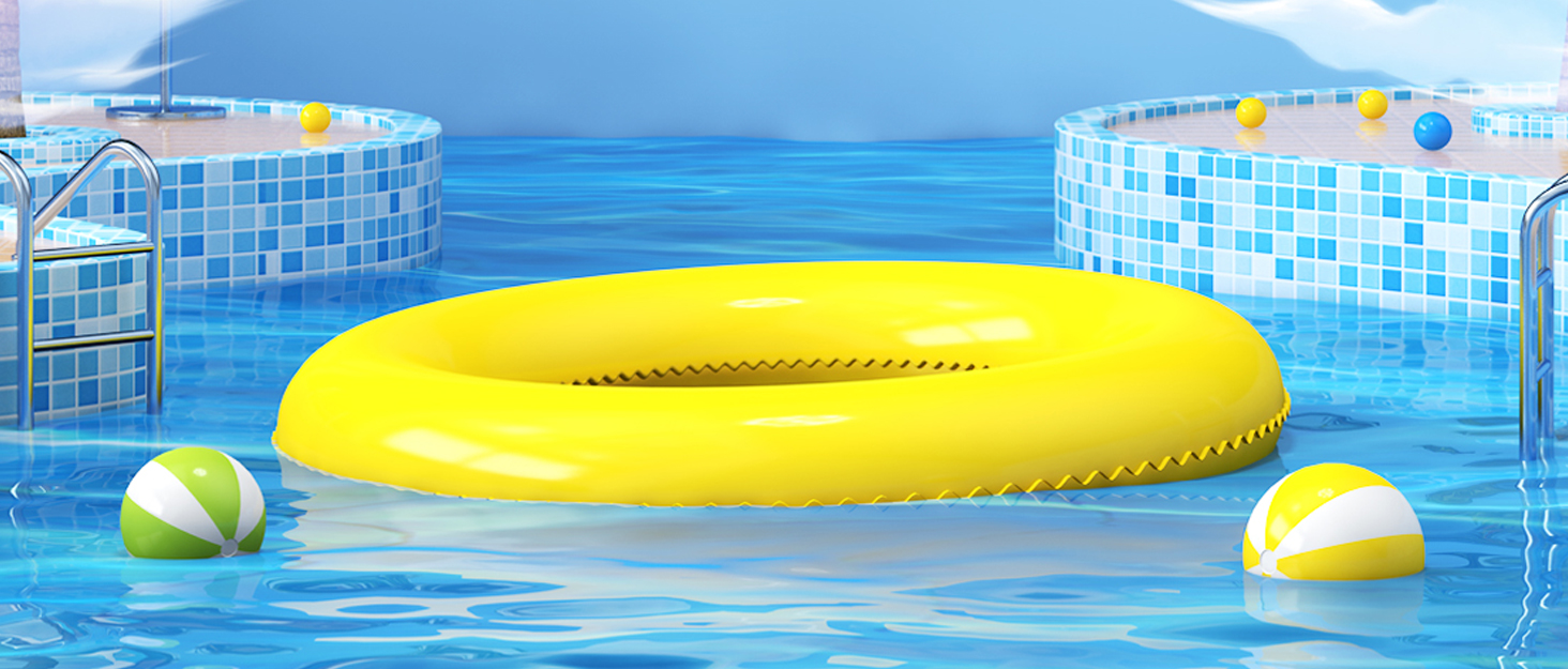 Надувний басейн для собак, 160 x 30 см, з ПВХ, стабільний та неслизький, портативний, зелений