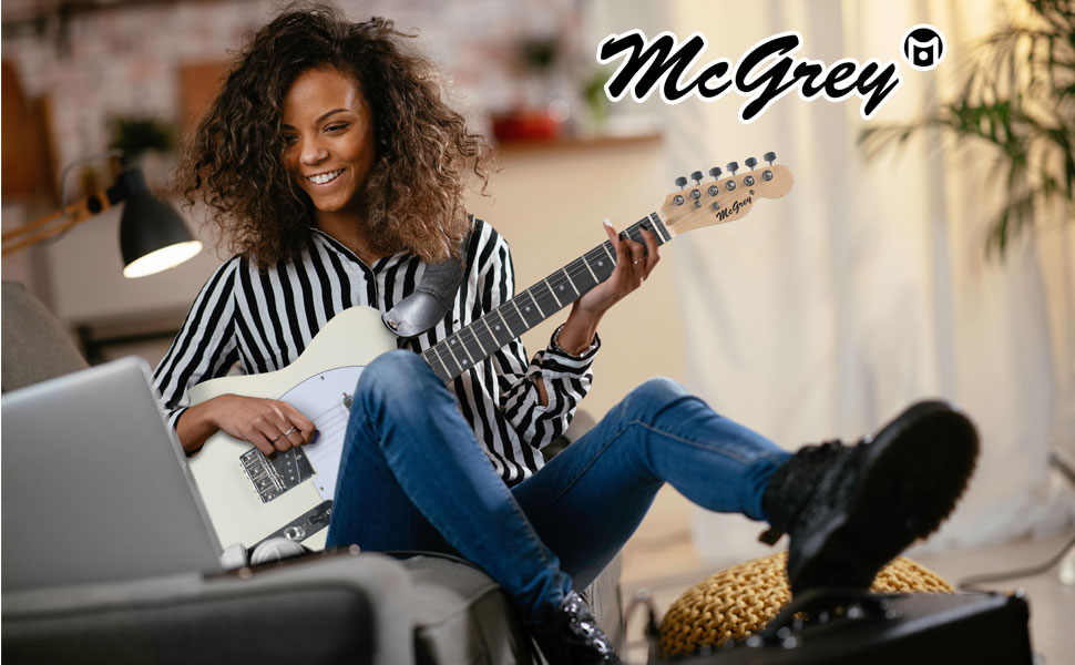 Електрогітара McGrey Rockit TL-Style Antique White (8-частинний стартовий набір)