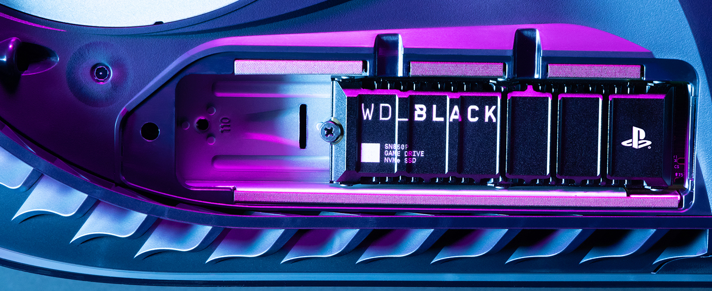 WD_BLACK SN850P 1TB NVMe SSD для PS5: Швидкий накопичувач для ігор з PCIe Gen4 та охолодженням