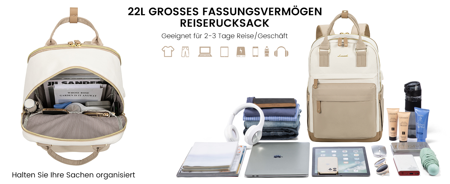 LOVEVOOK Рюкзак для жінок, 15.6