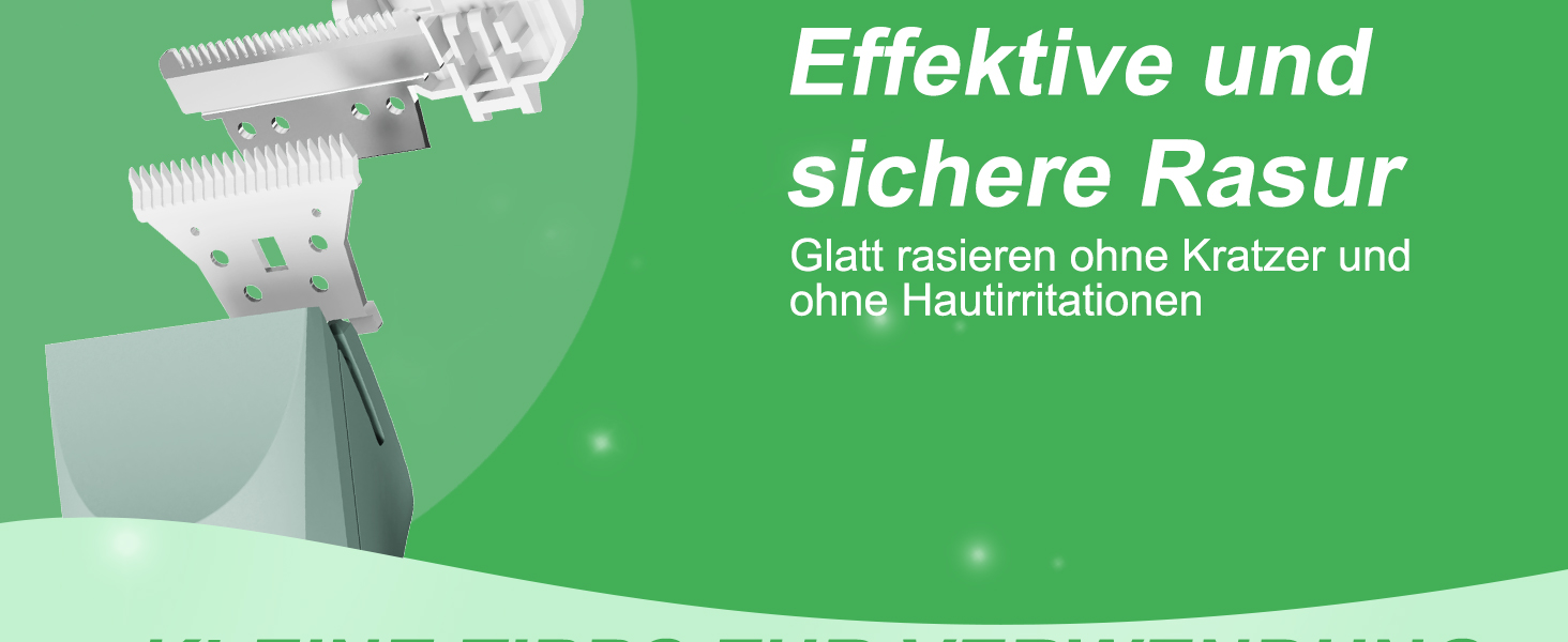 Електричний жіночий триммер 3-в-1 для тіла та обличчя, водонепроникний, зелений