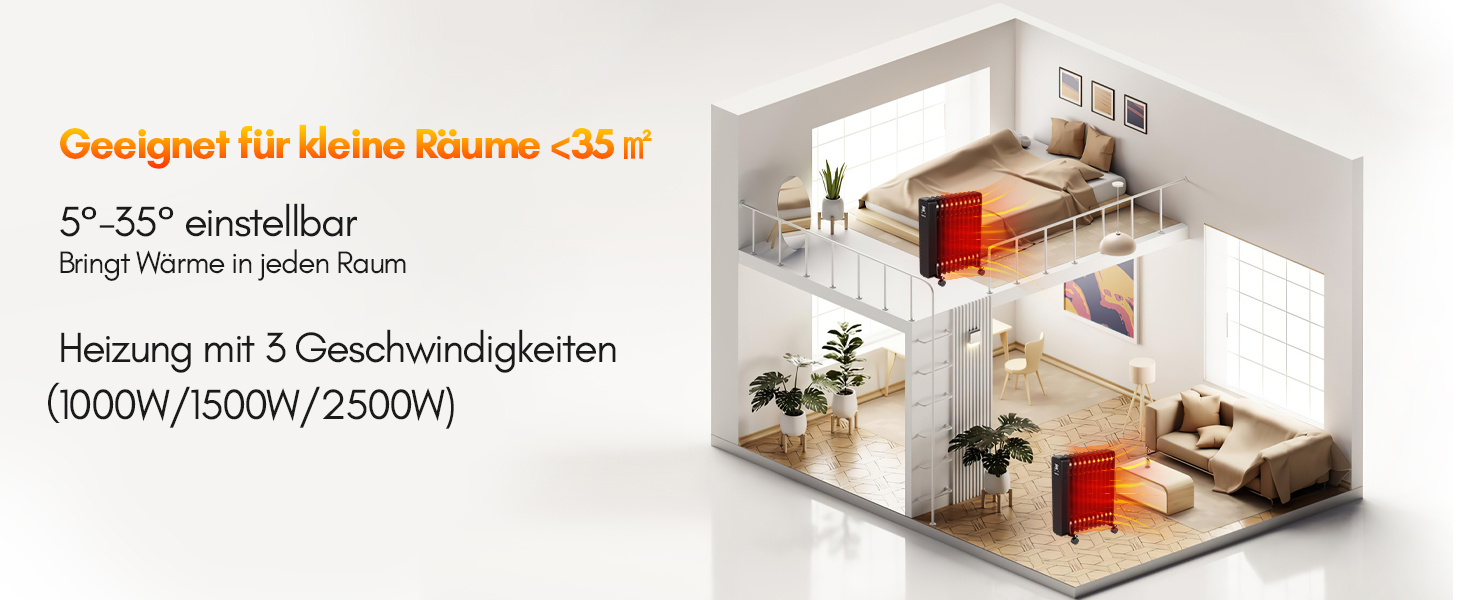 Електричний конвектор Daromigo 2000W з термостатом та Wi-Fi, IP24, настінний, інфрачервоний, чорний. Економне опалення.