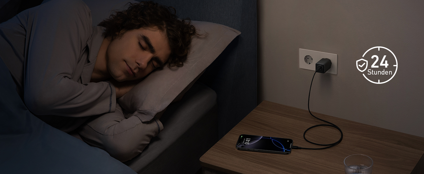 Зарядний пристрій Anker USB-C 47W, 523 Charger (Nano 3), компактний з 2 портами GaN, для iPhone 17/Pro/Pro Max/iPhone Air/16/15, Galaxy, Pixel 4/3, iPad/iPad mini (кабель не входить) Білий (Чорний)