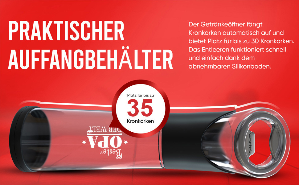 Відкривач вин Wortek: професійний відкривач вин та винних пробок, ідеальний подарунок для любителів вина (для найкращого дідуся)