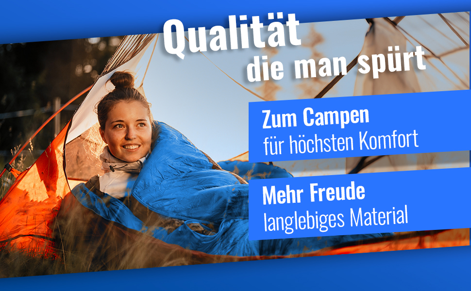 Спальний мішок Gipfelsport Ultraleicht 4 сезони [-20°C - 15°C] | Ultralight, Mumienschlafsack для кемпінгу, трекінгу та подорожей | 10°C, блакитний