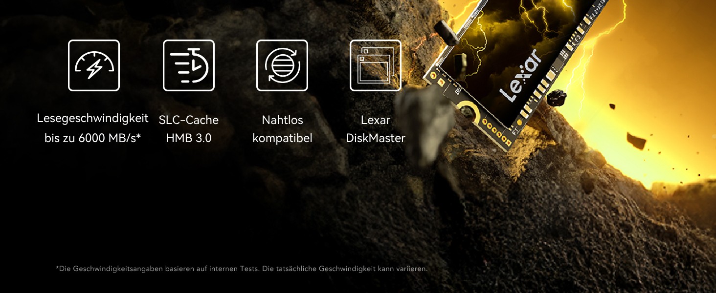 Lexar Thor Pro 1TB SSD: Швидкий M.2 NVMe накопичувач PCIe Gen4 для PS5, ноутбуків та ПК