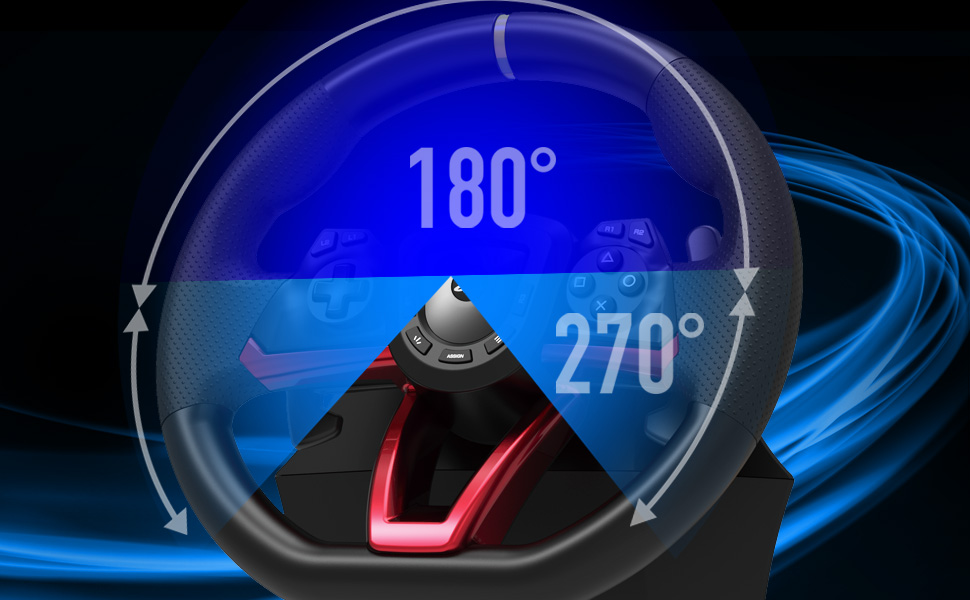 HORI Бездротовий гоночний кермо Apex для PS5, PS4 та Windows 11/10