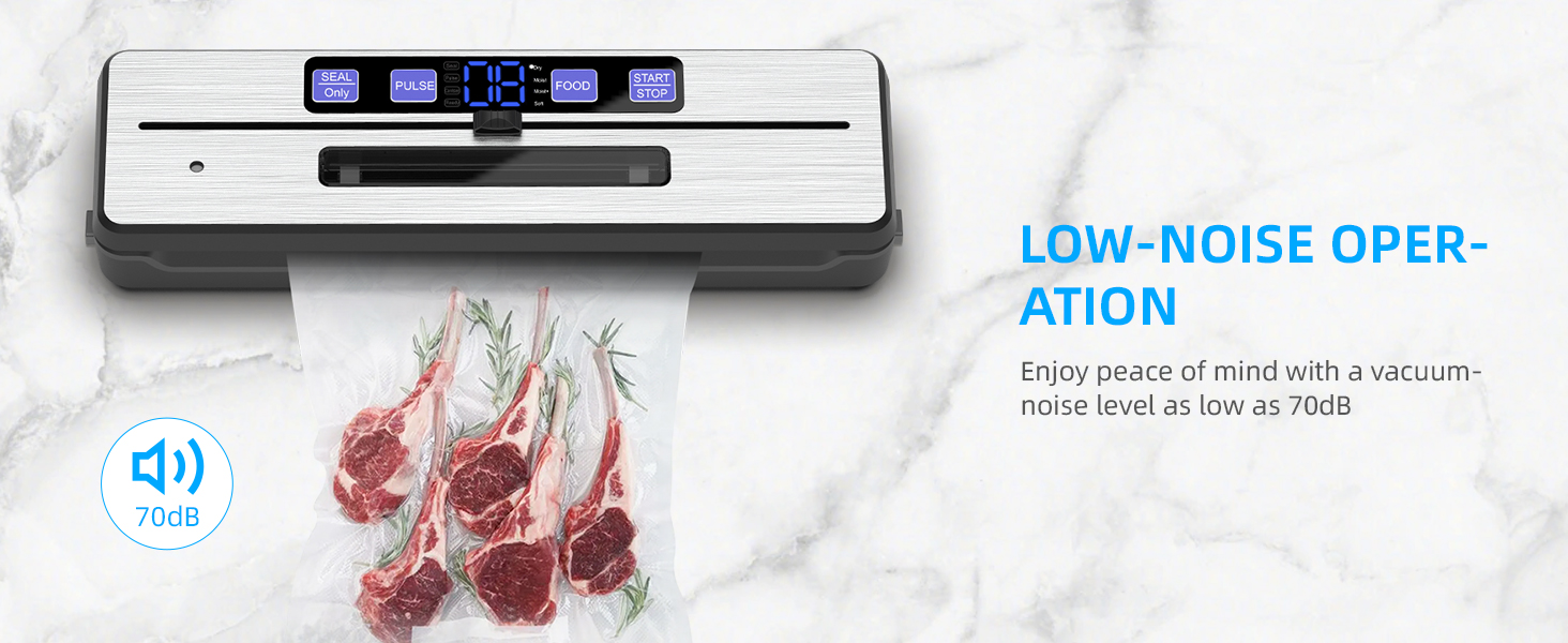 Вакуумний пакувальник Carehabi: 6 режимів, знімний піддон, ніж та 2 нагрівальні елементи