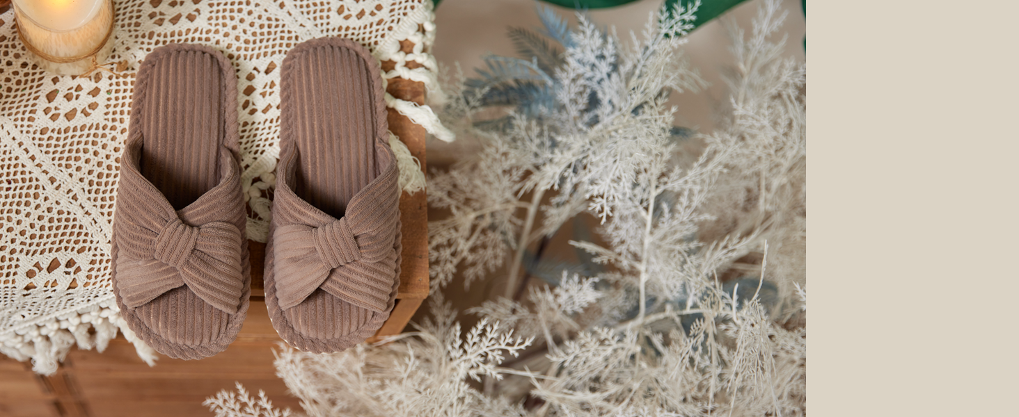 Чантому Хаусшухе для жінок: домашні тапочки з меморі-піною, зручні, з відкритим носком, ковдраний велюр, антиковзаючі, для дому, спальні, ванної кімнати, розмір 39/40 EU, бежеві