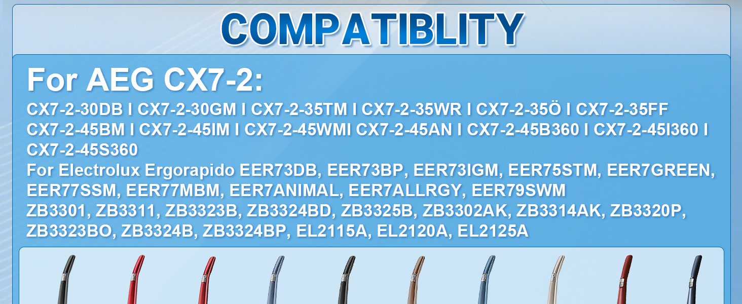 Фільтри для пилососа AEG CX7 (4 шт.) - Замінні фільтри для AEG AEF150, CX7-2 Classic, Ergorapido, QX8 Animal x Power