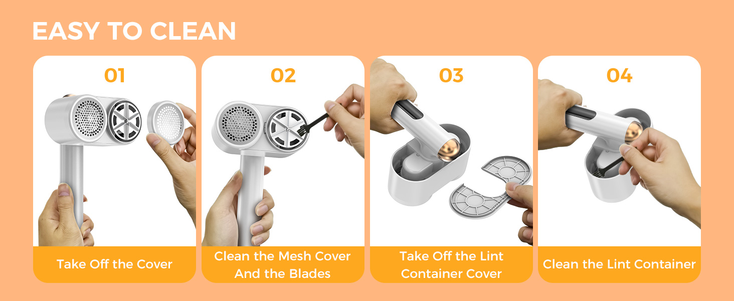 Електричний флусознімач Smiling Shark M-3: бездротовий, з 4 рівнями регулювання, 90° обертання, для одягу та меблів