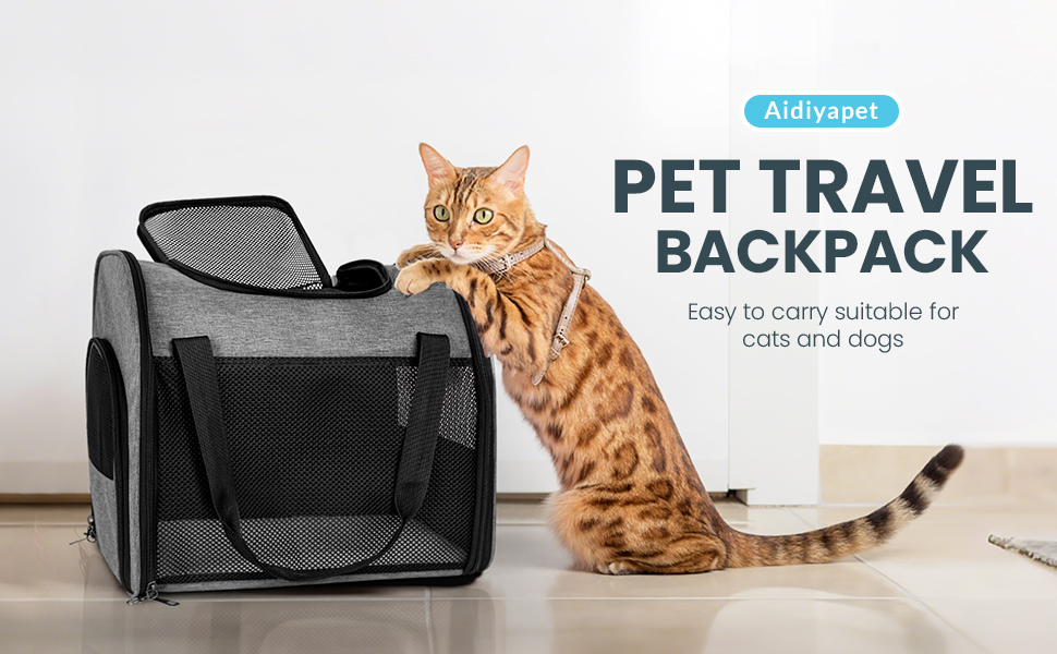 Рюкзак для кота з вікном, складаний рюкзак для собак, переноска для тварин до 8 кг
