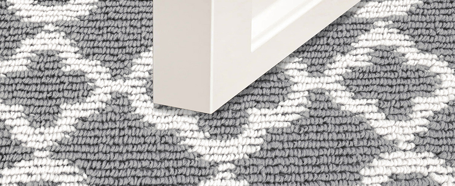 Килимок для підлоги SHACOS з антиковзаючою основою, 50x150 см, сірий - для кухні, вітальні, передпокою