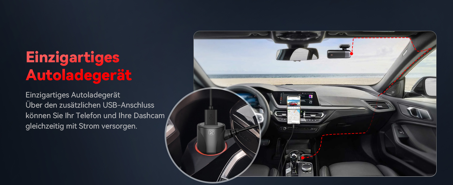 Автомобільний відеореєстратор REDTIGER 4K Ultra HD (передній та задній), GPS, 5.8GHz WiFi, нічний режим, режим паркування, підтримка карт пам'яті до 256ГБ, модель F9
