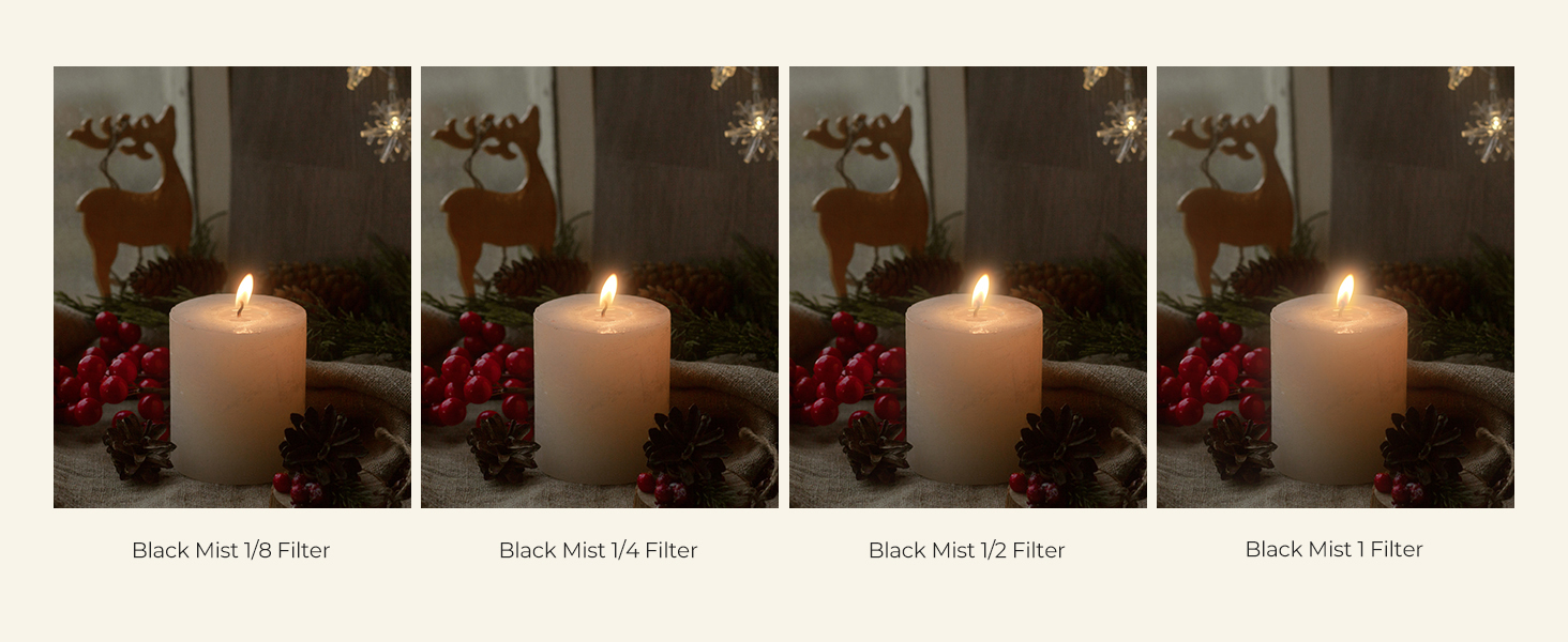 Фільтр K&F Concept Black Mist 1/4 (52mm) для відео та портретної зйомки - оптичне скло з нанопокриттям