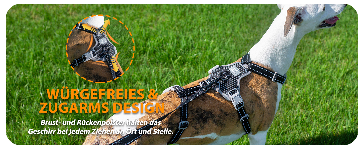 Шлейка для собак Huntboo, анти-витік, для панічних собак, світловідбиваюча, регульована, легка, чорна, розмір S, 1 шт.