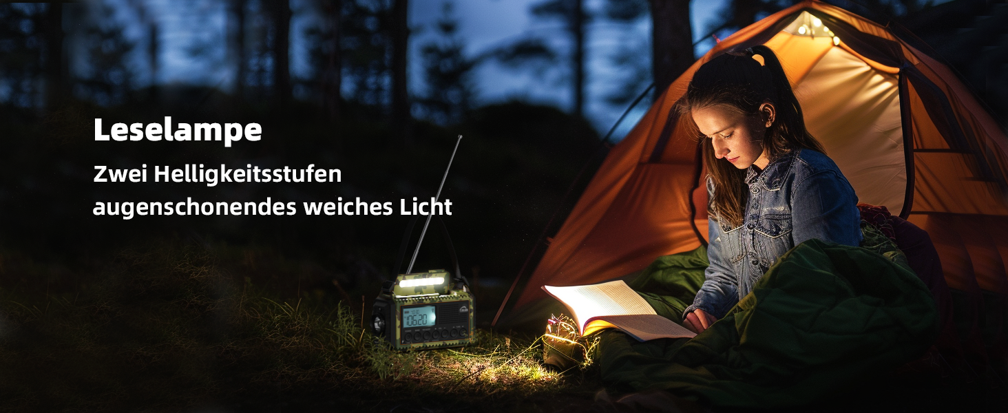 Радіо Roxicosly на ручному привіді, радіо екстреного зв'язку з Power Bank, AM/FM/SW радіо, ручне радіо та радіо 5-ти режимів з приймачем на весь світ. Як ліхтарик та зарядний пристрій, для активного відпочинку, кемпінгу, походів (Зелений камуфляж, 12000mAh)