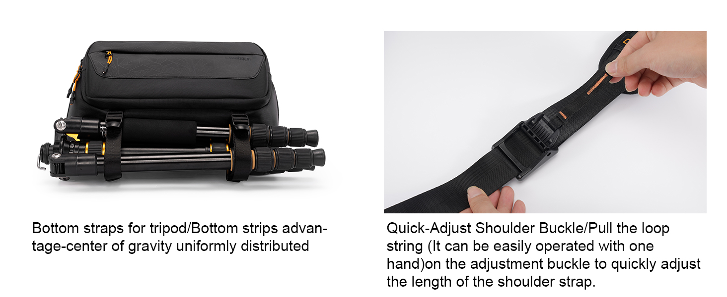 Чохол для камери Cwatcun: водостійкий, з кріпленням для штатива, для фотографів, чорний