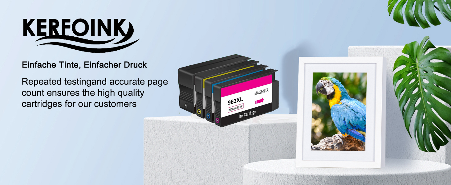 Комплект картриджів 963XL сумісні з HP OfficeJet Pro 9010, 9012, 9013, 9014, 9015, 9016, 9018, 9019, 9020, 9022, 9023, 9025, 9026 (Чорний, Блакитний, Пурпуровий, Жовтий)