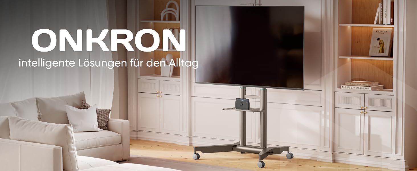 Мобільний стіна-підставка для ТБ ONKRON TS1552-W (40-70