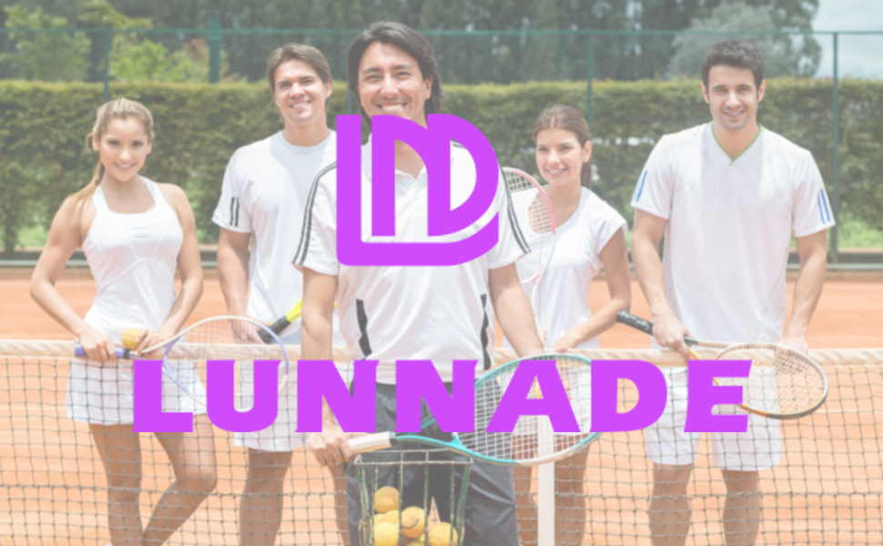 LUNNADE Adult Tennis Racket - Lightweight with Case, Suitable for Men & Women Beginners & Advanced Players (27 Inch, Black+Yellow)