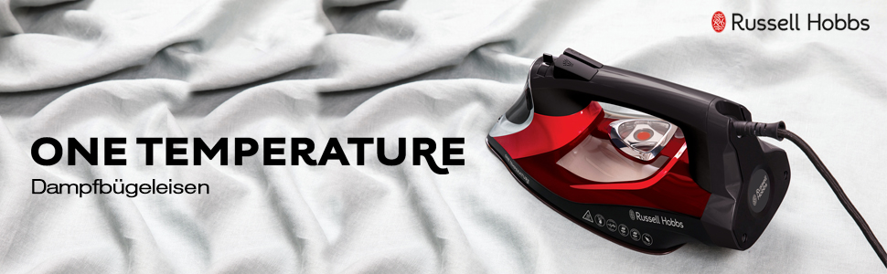 Праска Russell Hobbs 25090-56 з парою, 2600 Вт, керамічна підошва, самоочищення, антинакип, для всіх тканин