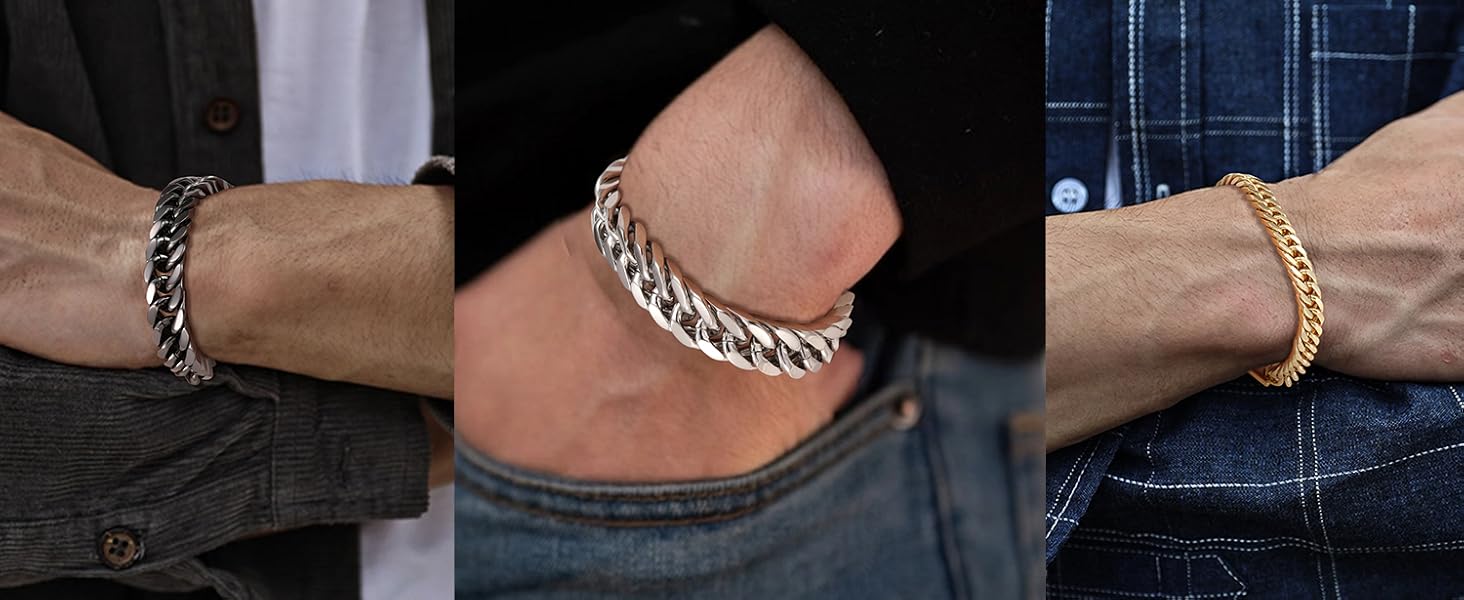 Чоловічий браслет з нержавіючої сталі