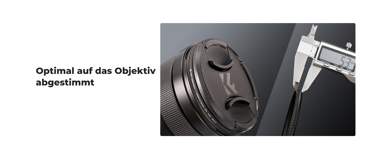 Поляризаційний фільтр K&F Concept 58mm CPL з багатошаровим покриттям для об'єктивів фото- та відеокамер, стрічка для фіксації кришки об'єктива, універсальна кришка об'єктива (Nano-Klear)