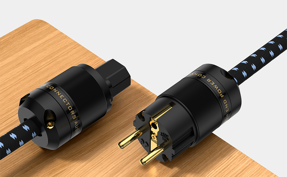 Hi-Fi мережевий кабель Tertullus High End C15 для аудіотехніки, Schuko — C15, 2м (P25)