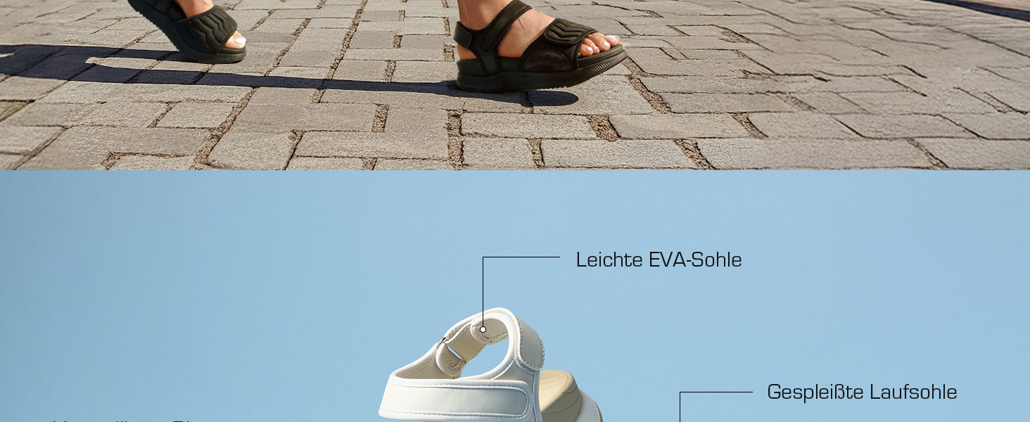 Сандалі жіночі Dream Pairs Trekkingsandalen - спортивні, дихаючі, для піших прогулянок, розмір 41.5 EU, коричневі