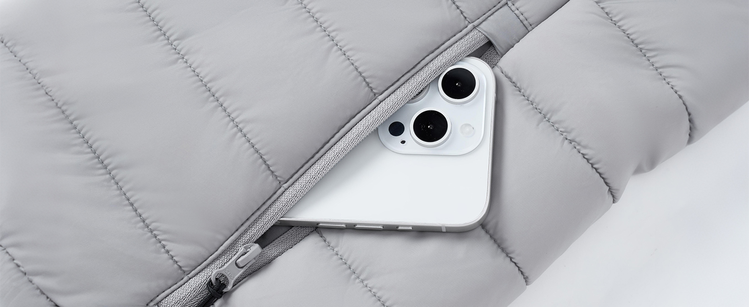 Електрична гріюча жилетка Daen з Powerbank 16000mAh 7.4V, сіра (S), для їзди на велосипеді та outdoor-роботи