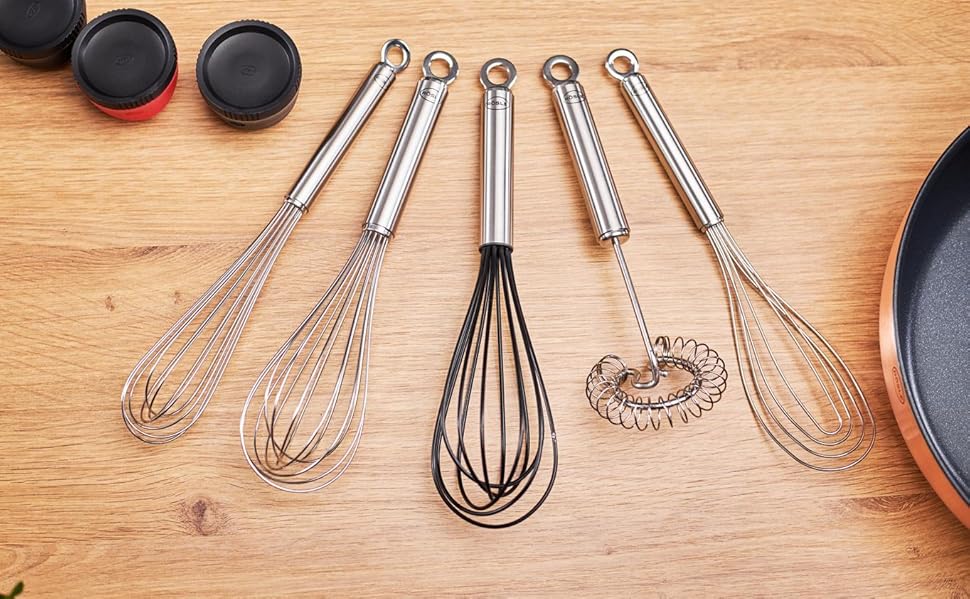 Віск RÖSLE з нержавіючої сталі 18/10, сріблястий (27 см), з зручною ручкою та петлею для підвішування, придатний для миття в посудомийній машині