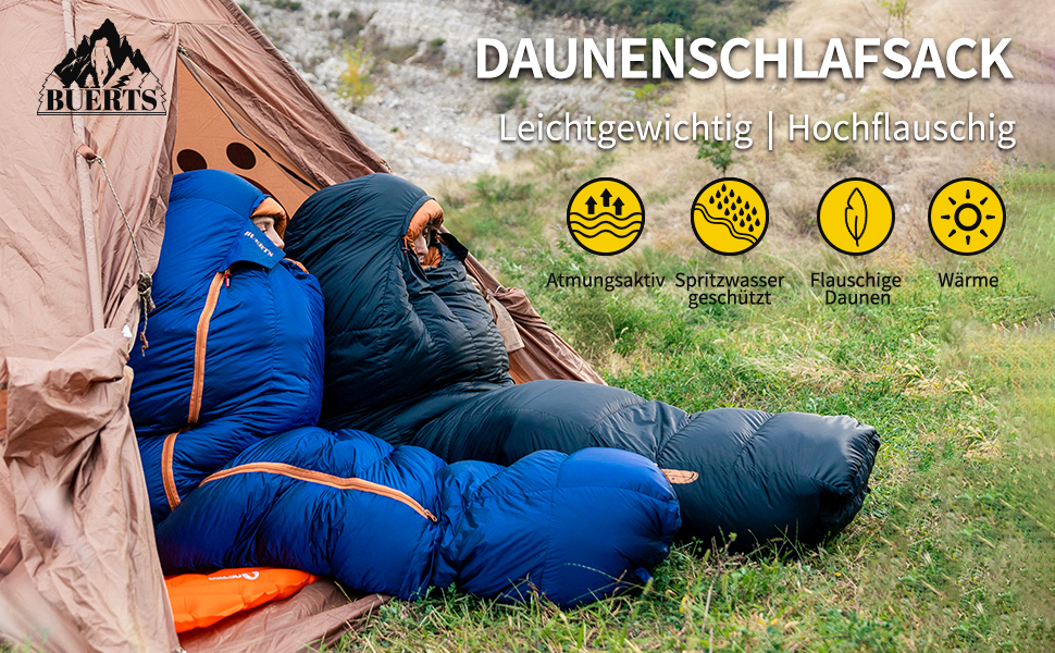 Спальний мішок зимовий, -24°C, чорний. Ultraleichter Mumien-Schlafsack для дорослих та підлітків, кемпінг, походи, трекінг