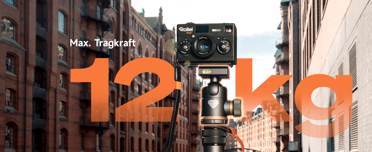 Карбоновий штатив для камери Rollei C6i Carbon Heritage 174см з кулястою головою 360°, Arca Swiss, функцією монопода для DSLR та смартфонів