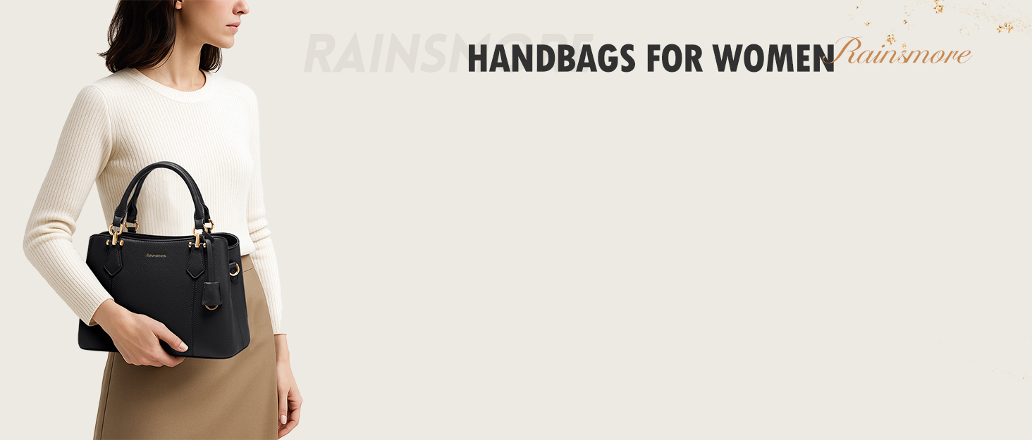 Сумка жіноча RAINSMORE середнього розміру з екошкіри, чорна. Сумка-тоут, сумка на плече, сумка через плече.