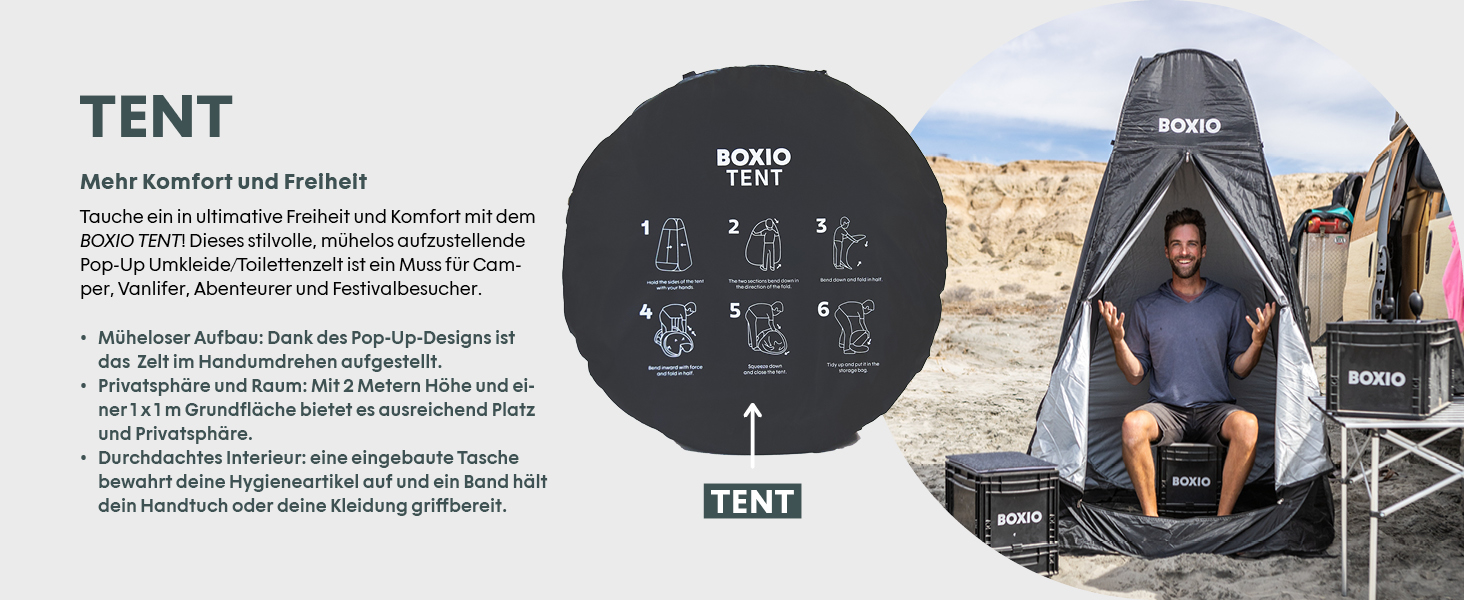 BOXIO SOLO: Пластикова ящик з кришкою 40x30x28 см, для зберігання, транспортування, кемпінгу, човна, гаража або саду, стелажна, сумісна з іншими євробоксами