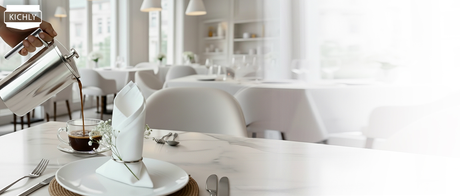 Набір посуду KICHLY 8 предметів з антипригарним покриттям для індукційних плит: каструлі 16, 18, 20 см з кришками, сковороди 20, 28 см