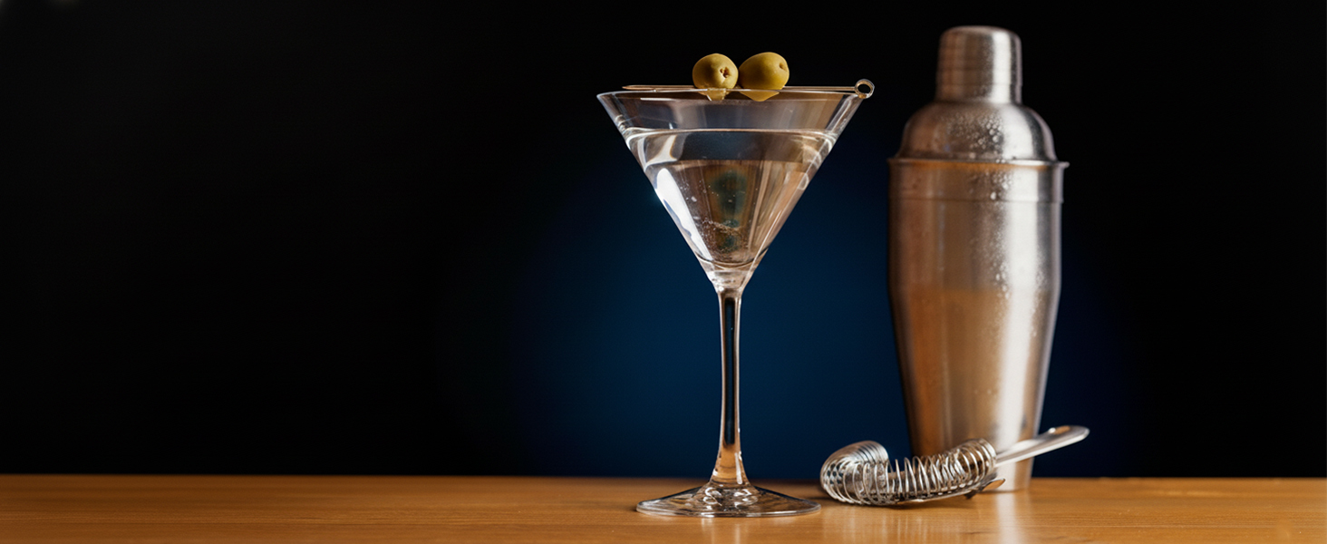 Набір для коктейлів 6 предметів з нержавіючої сталі, 750 мл, з аксесуарами та рецептами для дому, бару, вечірок (15 шт)