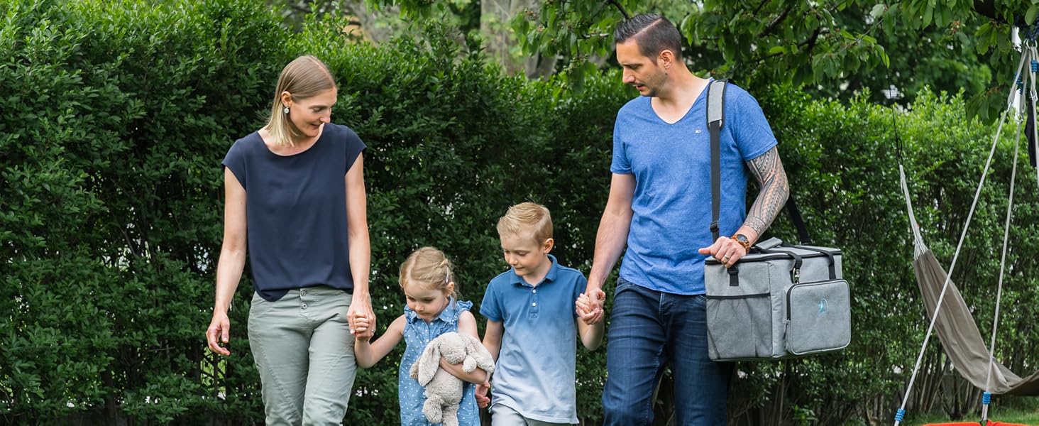 Термосумка 20L/30L (складний) охолоджує до 12 годин - ізольована сумка-шопер та ланчбокс з відкривачем для пляшок, вологостійкий матеріал PEVA для роботи, офісу, пікніка, покупок та будівництва (30 літрів, сіра)