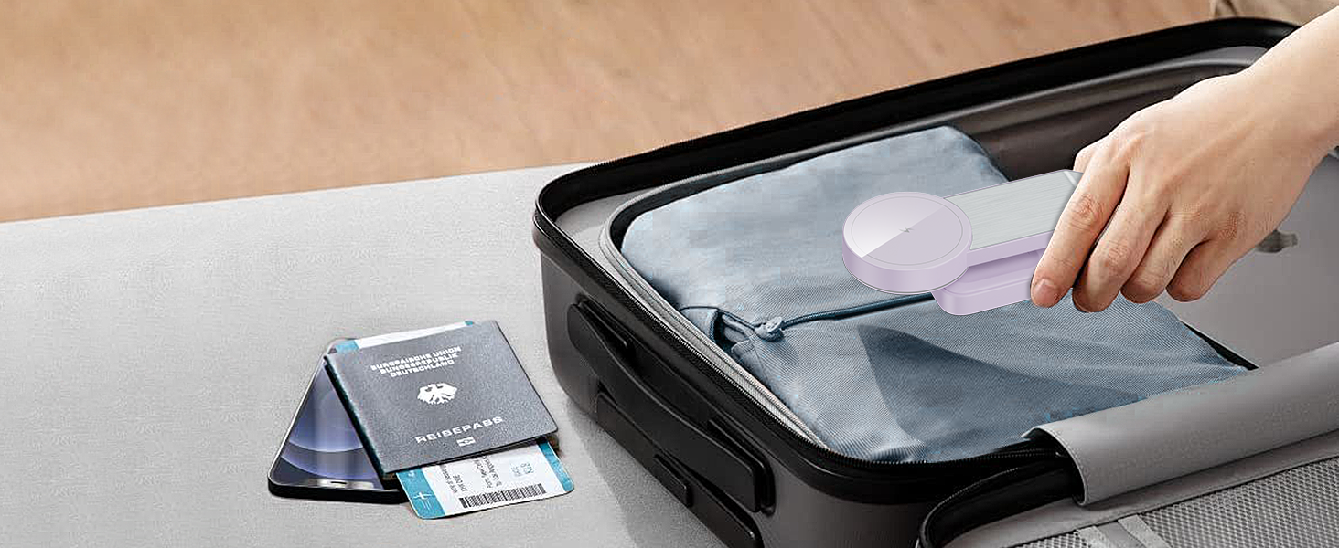 3-в-1 Станція Бездротової Зарядки для iPhone, Apple Watch та AirPods (Біла/Фіолетова)