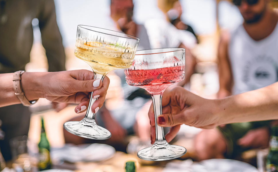 Набір келихів для Мартіні Martini 6 шт, 300 мл, келих для Мартіні, для вечірок, ресторанів, барів
